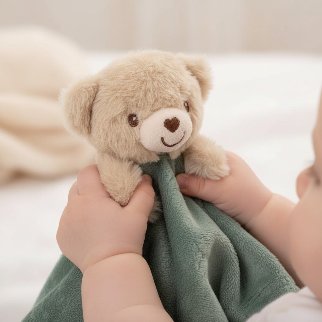 Soft Touch 4BC305-SG 5023797318856 STBC305-SG  Bear  Comforter with embossing