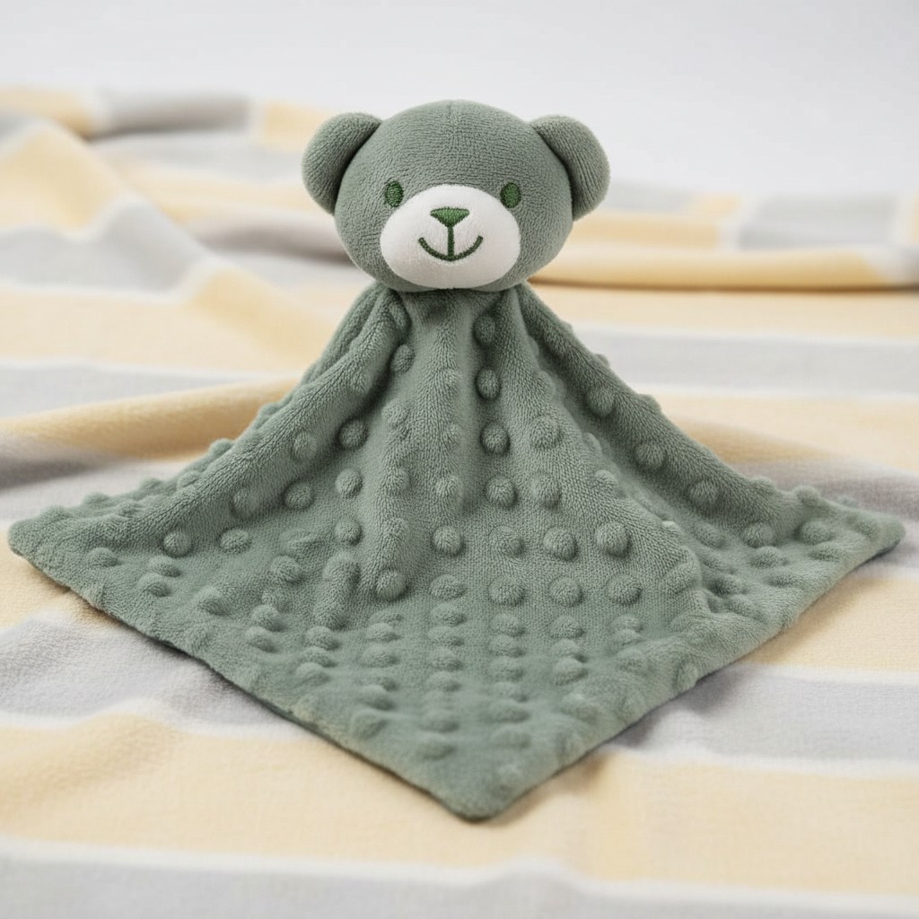 Soft Touch 4BC34-SG 5023797611889 STBC34-SG Sage Bubble Bear Comforter