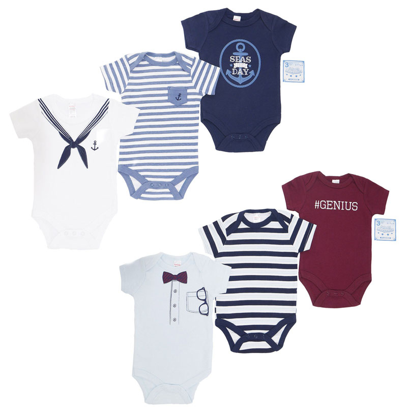 Soft Touch 4BG116 5023797303906 STBG116 Three pack bodysuit (NB - 9 Months)