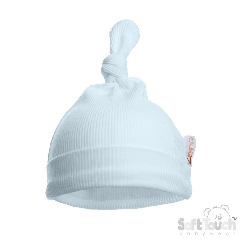 Soft Touch Zero 4H4500-B * STBH4500-Bl  Blue Ribbed Hat (0-6 months)