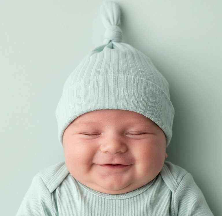 Soft Touch 4H4600-SG 5023797202186 STBH4600-Sg Sage Green Ribbed Hat (0-6 months)