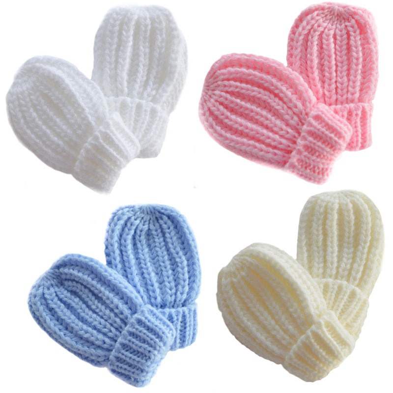 Baby Mittens Mitts Baby Gloves Ribbed Boy Girl