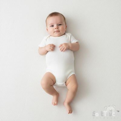STBS4600-MA-36  Marshmallow Ribbed Bodysuit  ( 3-6 months)