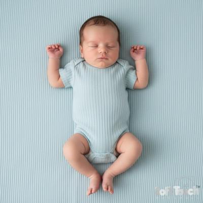 STBS4600-SG-03  Sage Green Ribbed Bodysuit  ( Newborn - 3 months)