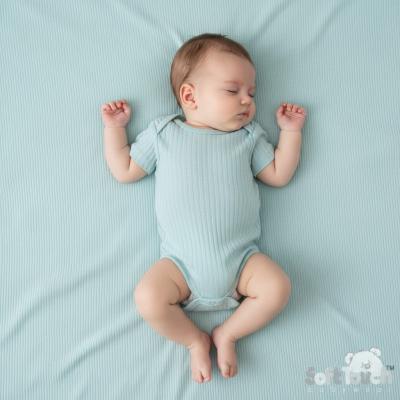 STBS4600-SG-36  Sage Green Ribbed Bodysuit  ( 3-6 months)