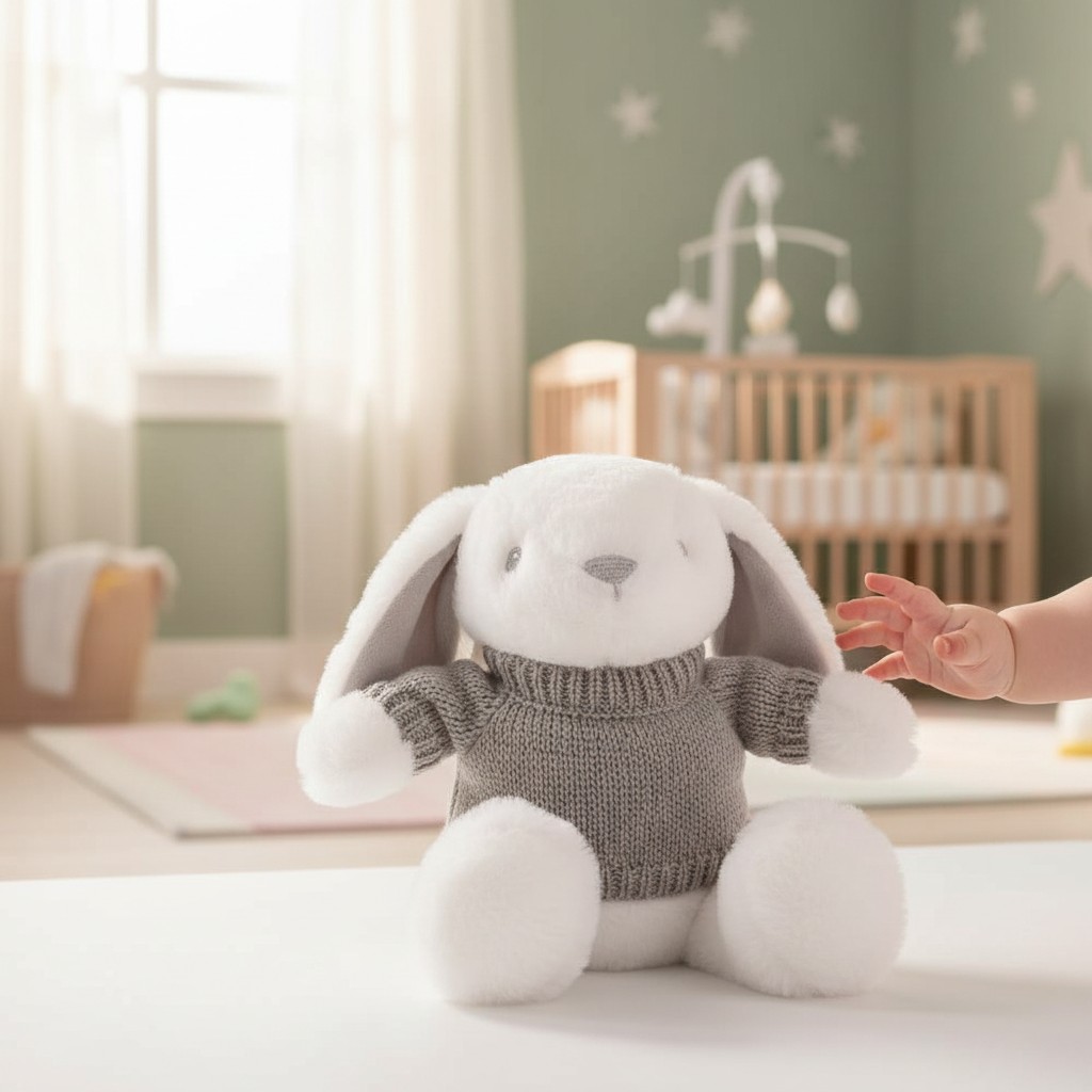 Soft Touch 4BU320-W 5023797611254 STBU320-W White Rabbit with jumper 20cm