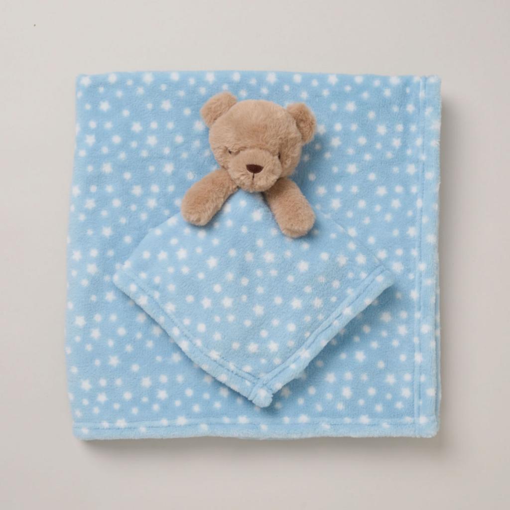 Snuggle Tots C05750 5056623221990 STC05750 Teddy Bear Comforter and Wrap