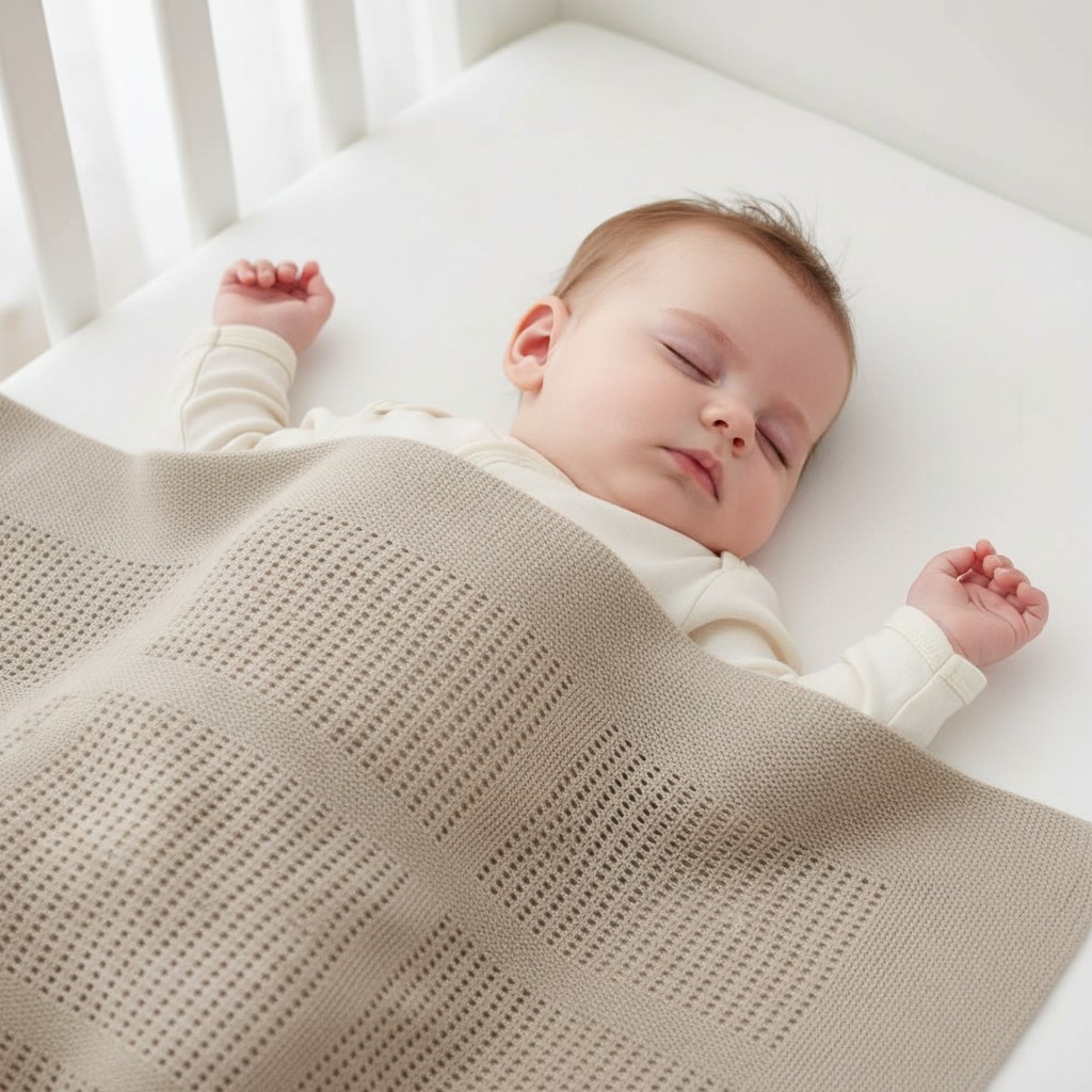 Soft Touch 4CBP51-BP-W 5023797307287 STCBP51-COF Coffee Cotton Cellular Blanket