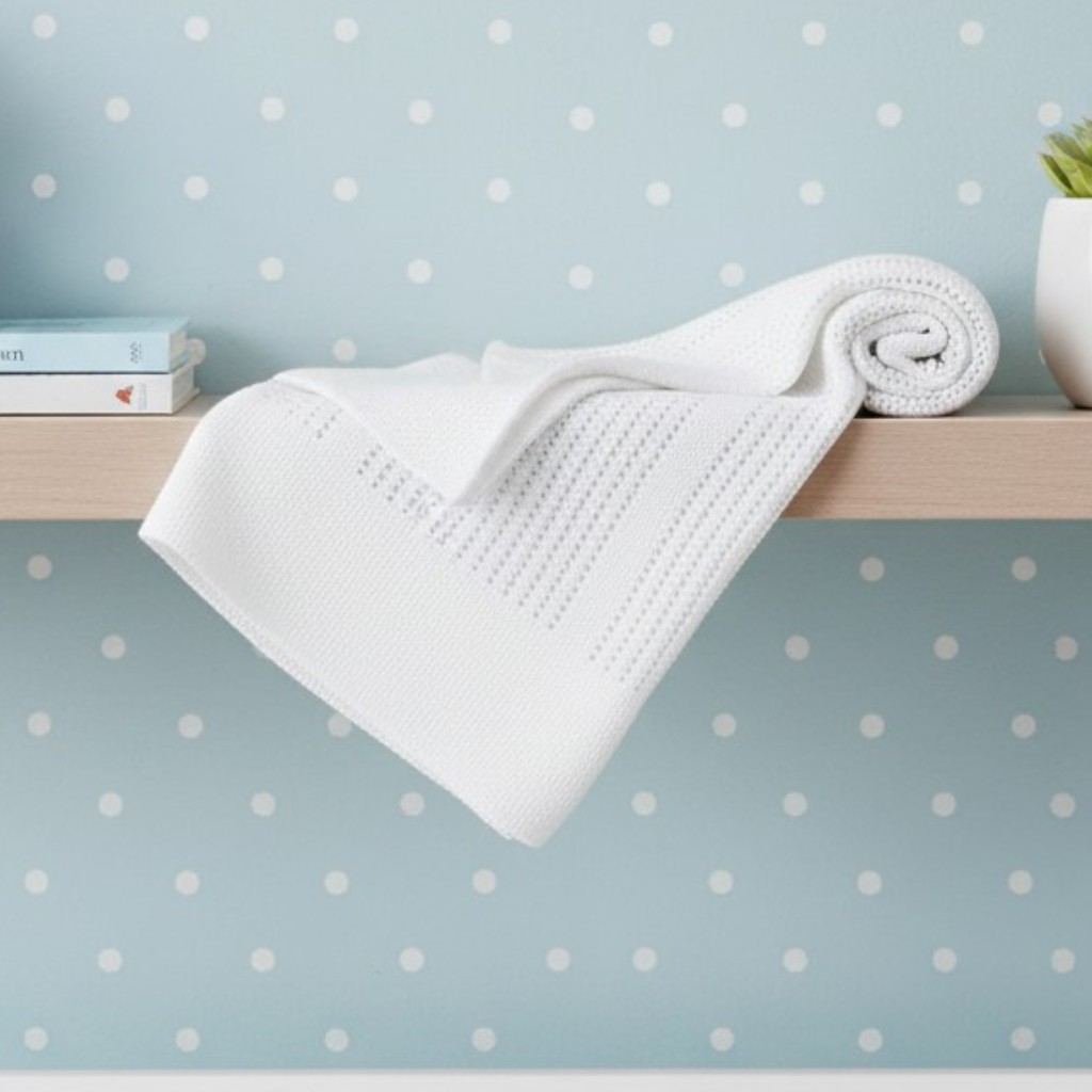 Soft Touch 4CBP51-W 5023797315275 STCBP51-W White Cotton Cellular Blanket