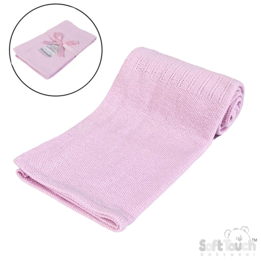 Soft Touch 4CBP60-P 5023797309151 STCBP60-P Pink Personalisation Cellular Blankets