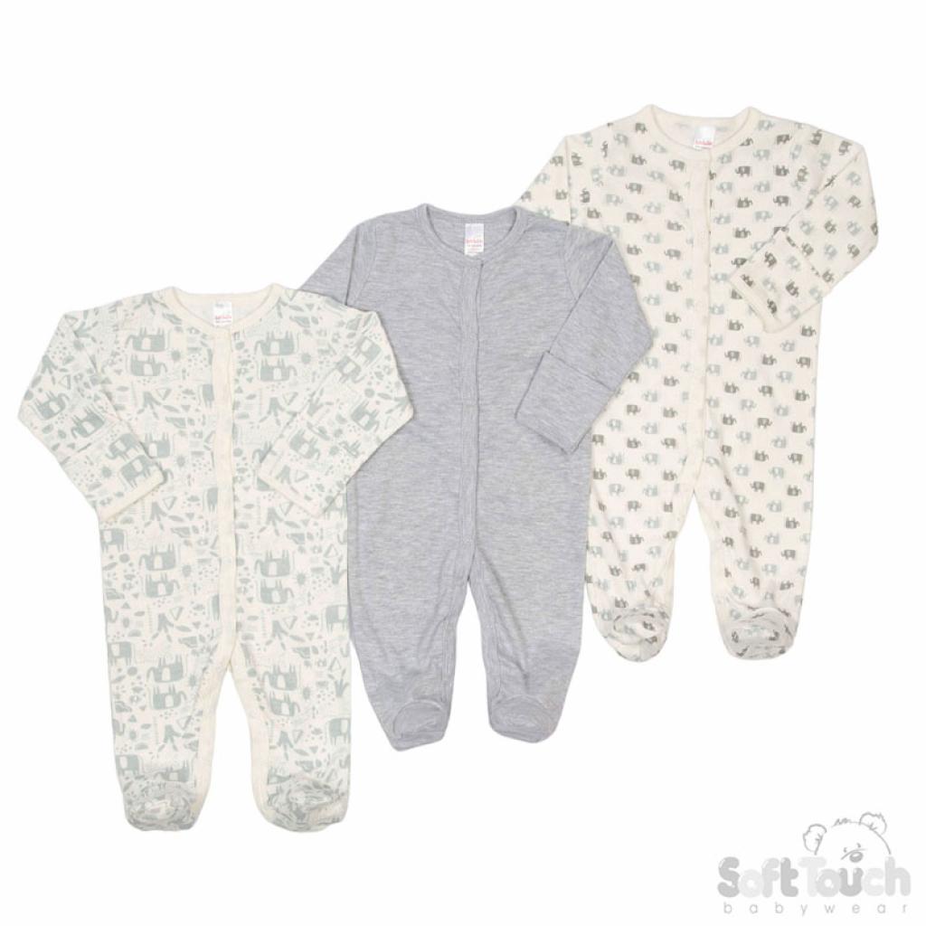 Soft Touch 4CC05-SS-36 45023797309852 STCC05-SS-36 Elephant Assorted All In One (3-6m)
