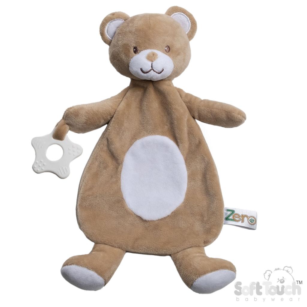 Soft Touch Zero 4EBC64-BR 5023797611612 STEBC64-BR White Eco Bear teething Ring Comforter