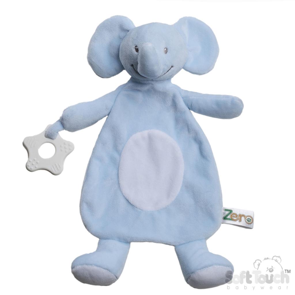 Soft Touch Zero 4EBC66-B 5023797611629 STEBC66-B Sky Elephant Eco  teething Ring Comforter