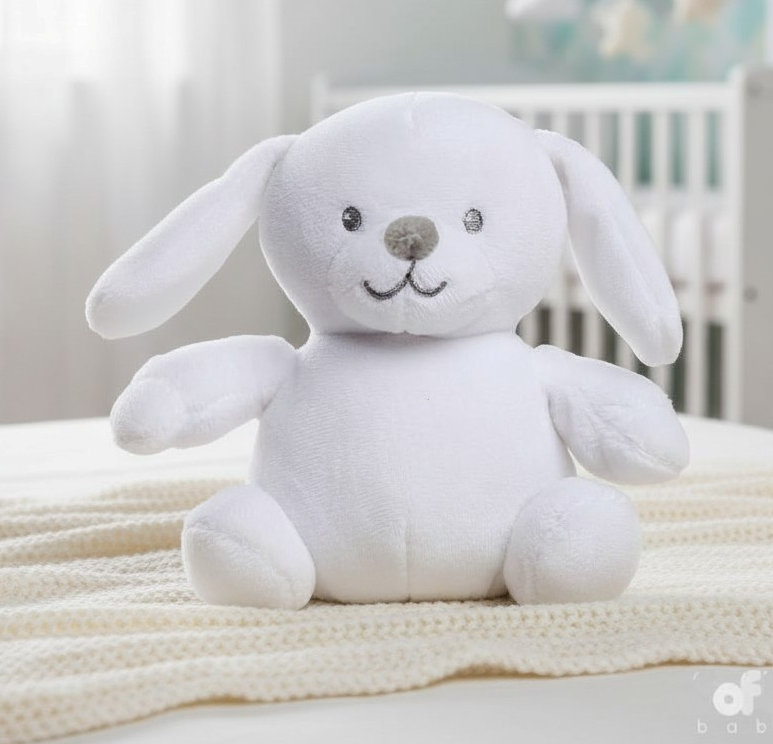 Soft Touch Zero 4EBU62-W 5023797611780 STEBU62-W White Eco Bunny Toy 15cm