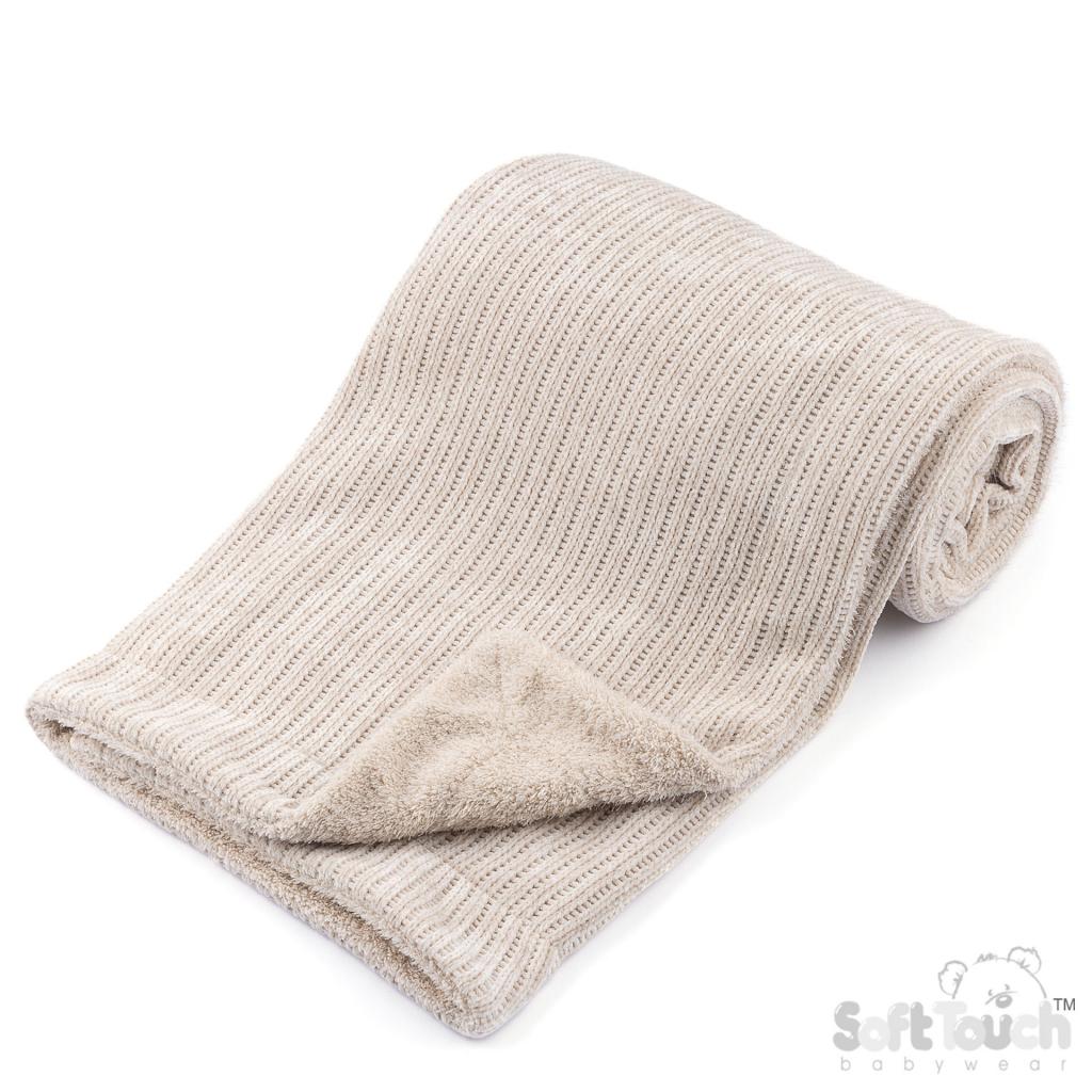 Soft Touch Zero 4FBP122-BI 5023797318405 STEFBP122-Bi Biscuit Chenille and sparkle sherpa wrap