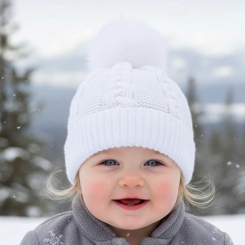 Soft Touch Zero EH800 5023797313295 STEH800-W White  "Zero" Cable Hat (NB-12 months)