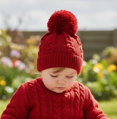 STEH800-R  Red  "Zero" Cable Hat  (NB-12 months)