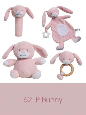 Soft Touch Zero 4ERT62-P 5023797611650 STERT62-P Pink Eco Bunny Ring Rattle