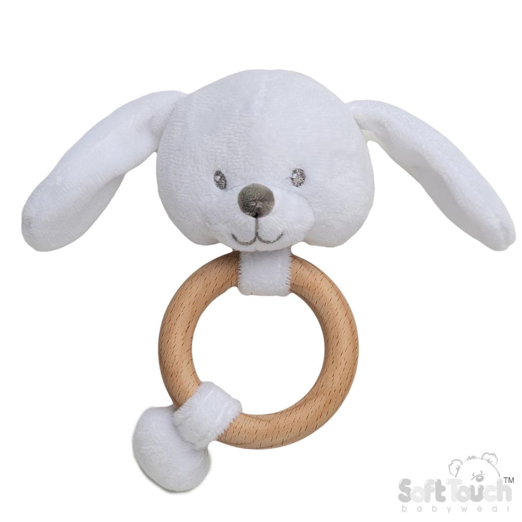 Soft Touch Zero 4ERT62-W 5023797611667 STERT62-W White Eco Bunny Ring Rattle
