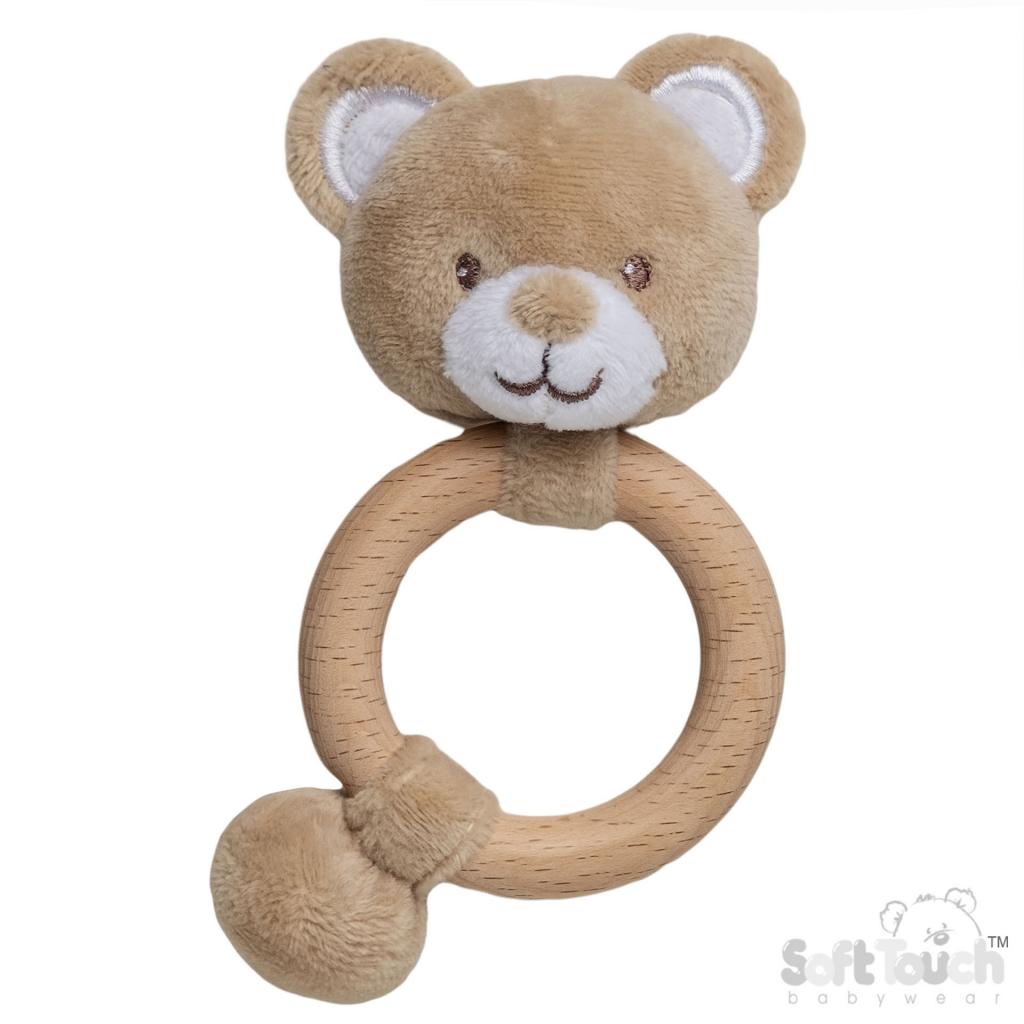 Soft Touch Zero 4ERT64-BR 5023797611674 STERT64-BR Eco Teddy Ring Rattle