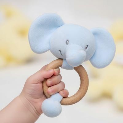 STERT66B  Sky Eco Elephant Ring Rattle 