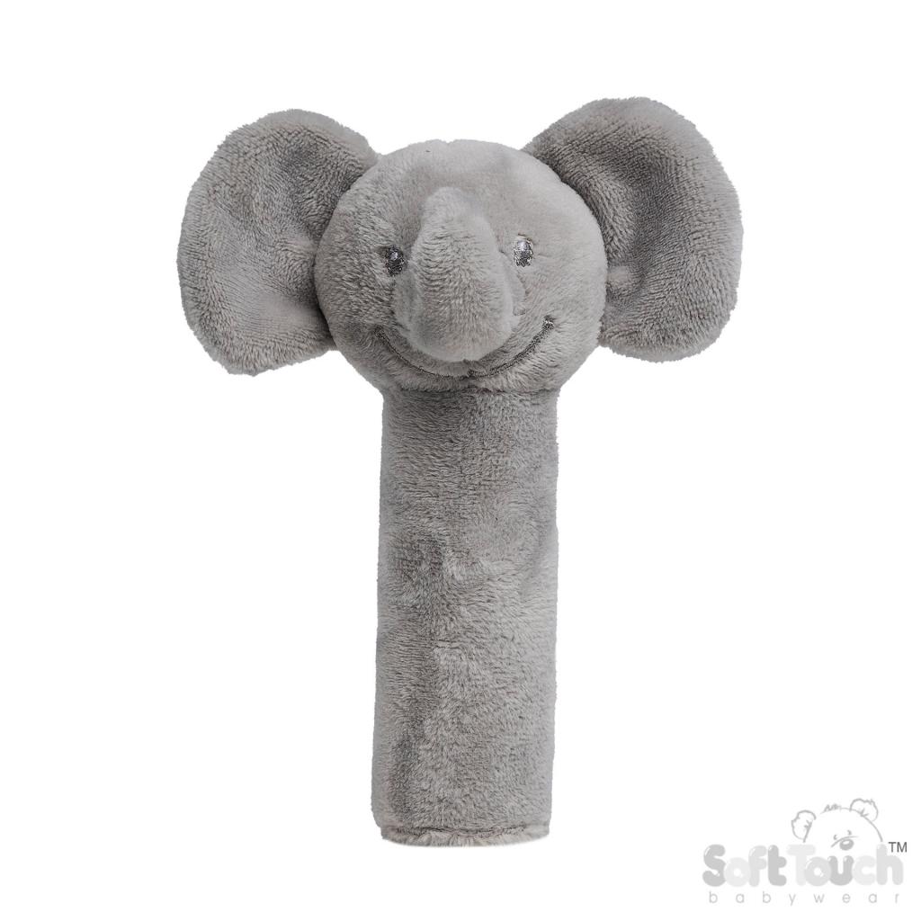 Soft Touch Zero 4ESQ66-G 5023797611759 STESQ66-G Grey Elephant squeaky toy