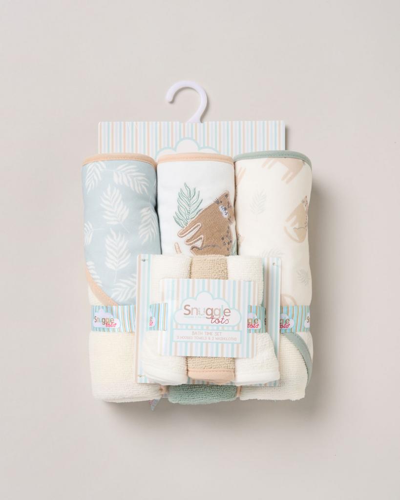 Snuggle Tots F09632  STF09632 Hooded Towel and Wash Cloth Set "Jungle"