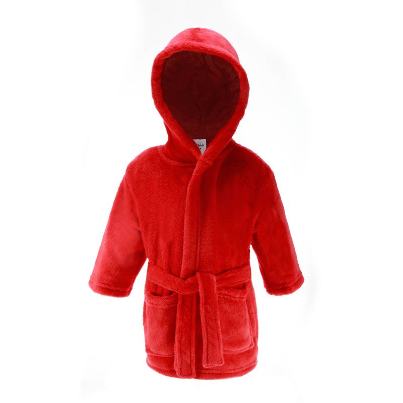 Soft Touch  5023797305955 STFBR24-R-12-18 Infant Coral Fleece Robe Red 12-18 months)