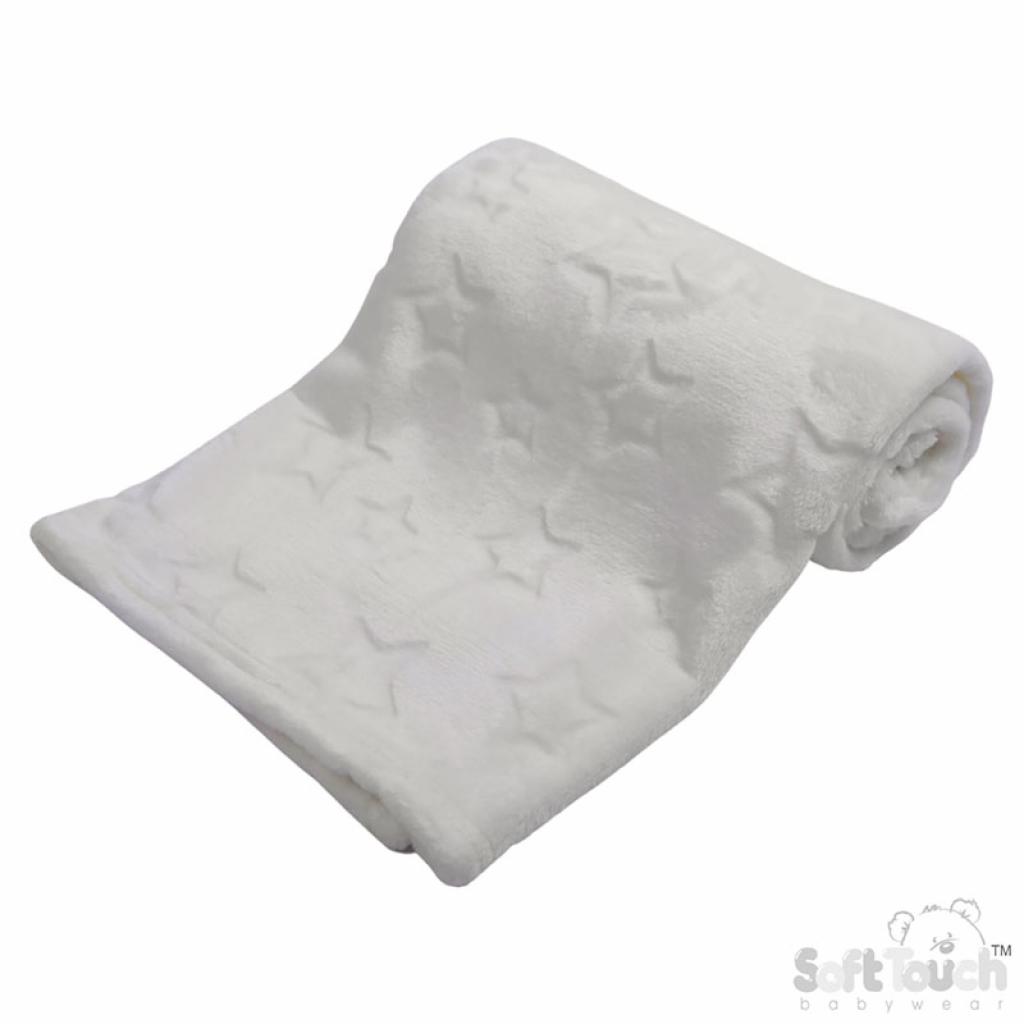 Soft Touch 4FBP206-W 55023797310985 STFBP206-W White "Star" embossed wrap