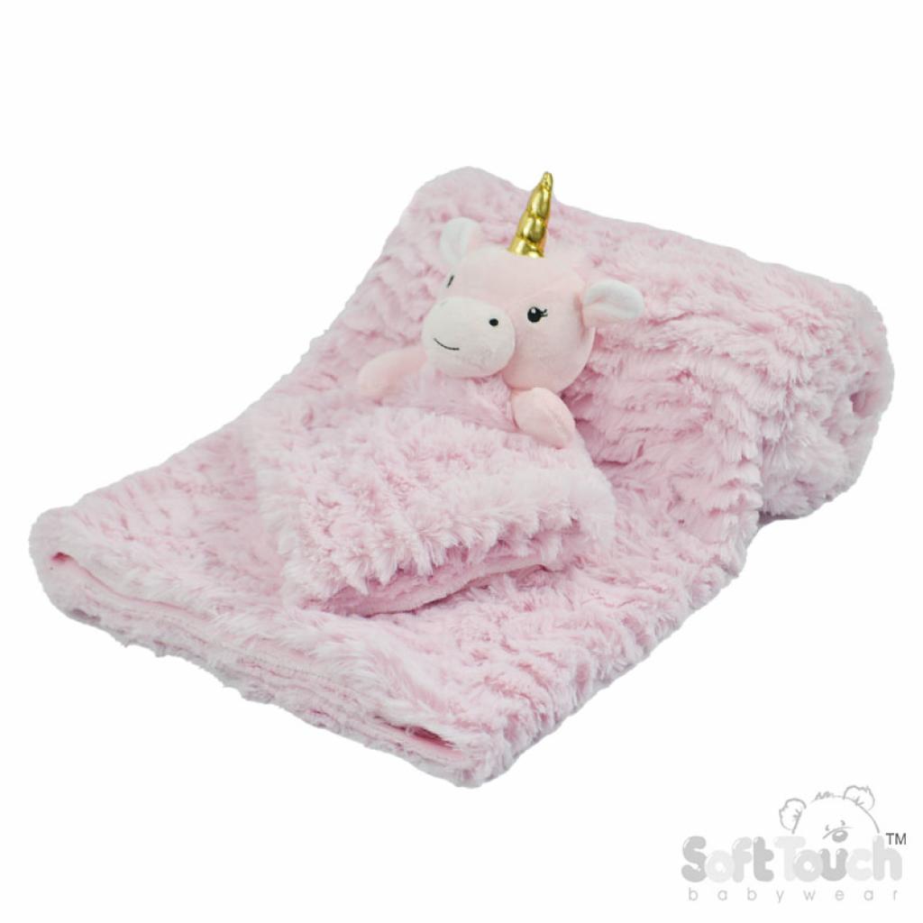 Soft Touch 4FBP224-P 5023797311659 STFBP224-P Lavender Unicorn Comforter and wrap