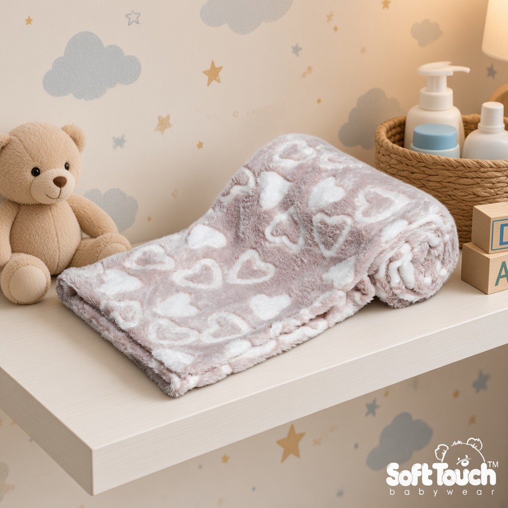 Soft Touch 5023797314100 STFBP240-COF Coffee Heart Coral Wrap