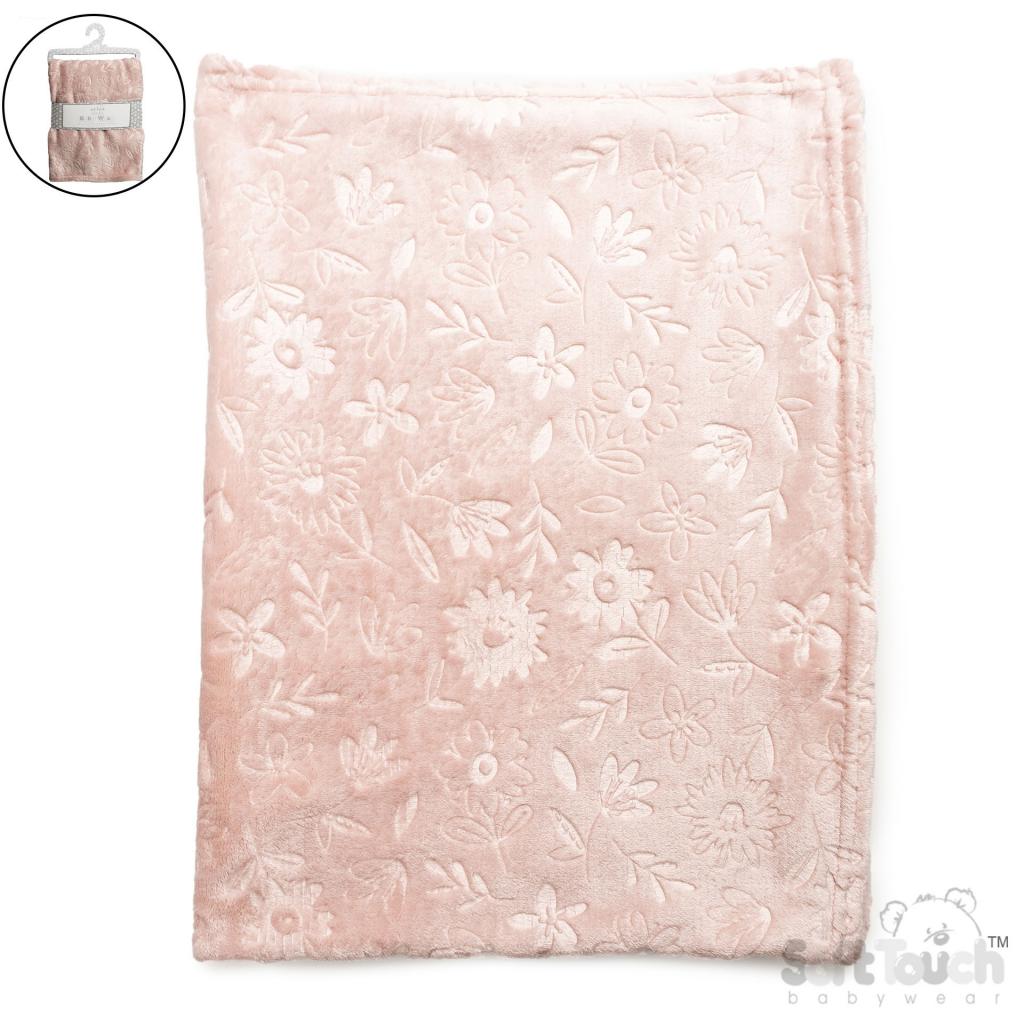 Soft Touch 4FBP300 50237973144520 STFBP301-DP Dusky Pink "Flowers" embossed wrap