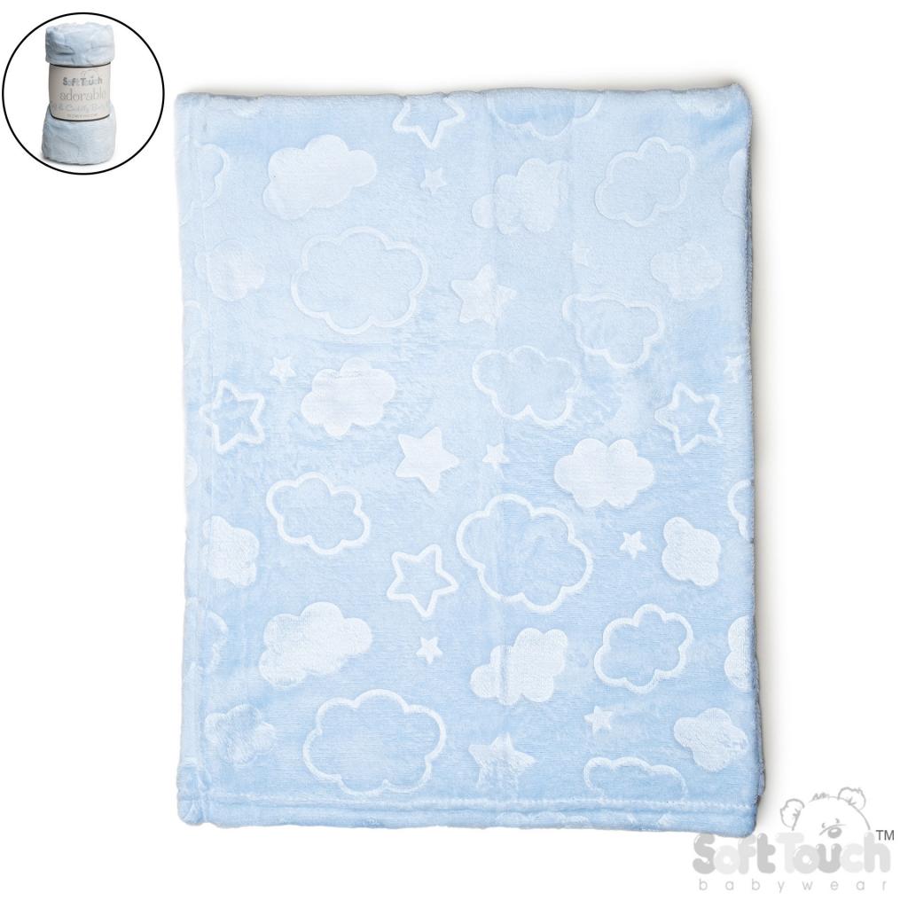 Soft Touch 4FBP305 5023797314537 STFBP305-B Sky "Cloud and star" embossed wrap