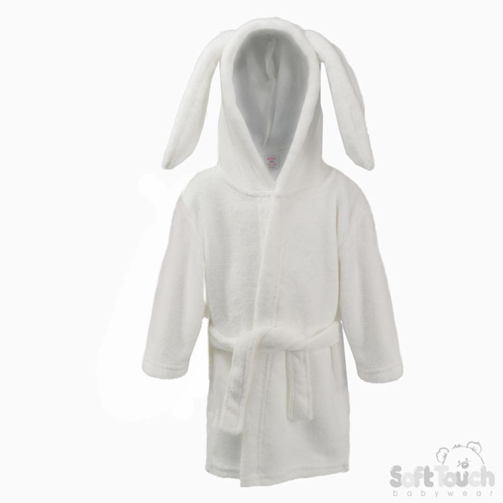 Soft Touch 4FBR13-W 35023797303983 STFBR13-Wh White Infant Robe (0-18 months)