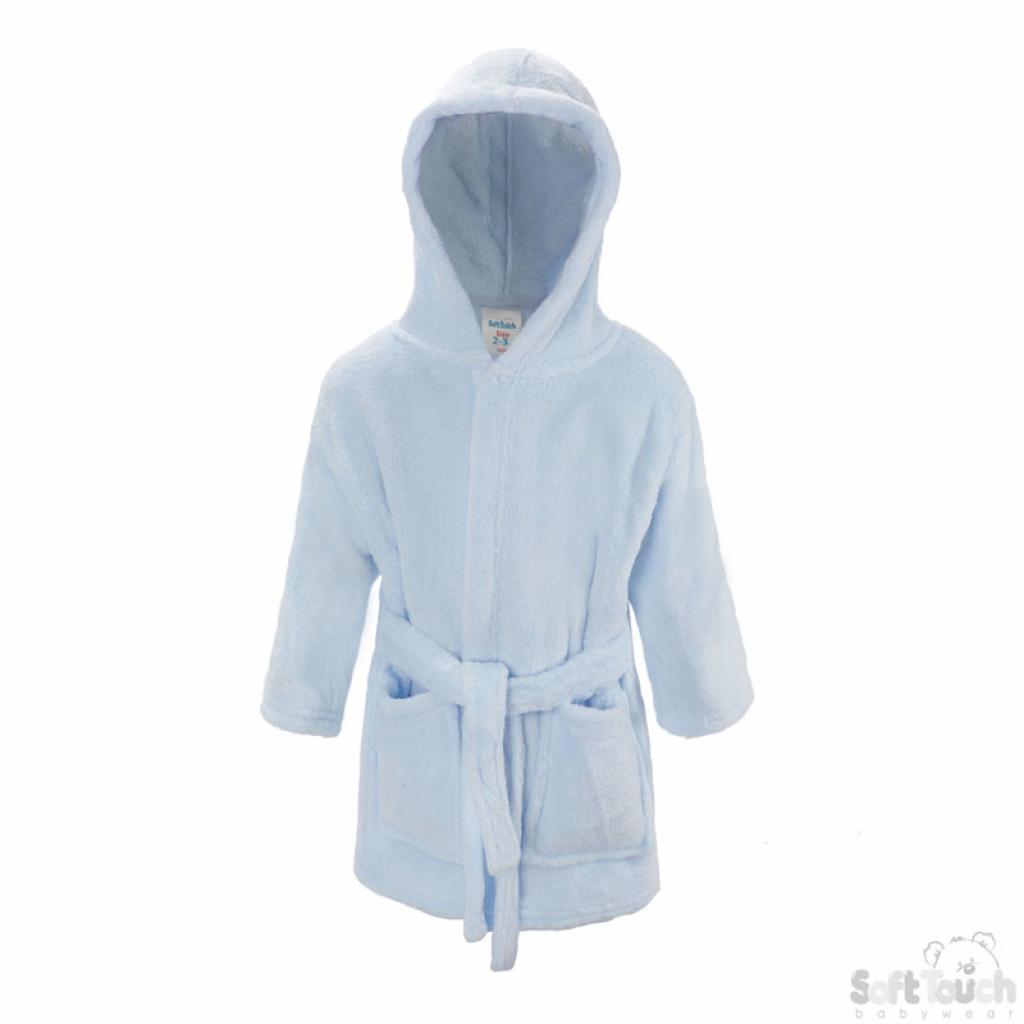 Soft Touch  5023797202261 STFBR17-B Sky Blue Child Robe (2-6 years )