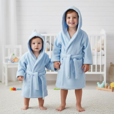 STFBR20-B Sky Blue Infant Coral Fleece Robe (Choose Size)
