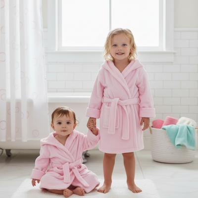 STFBR21P Infant Coral Fleece Robe Pink (Choose 0-24)