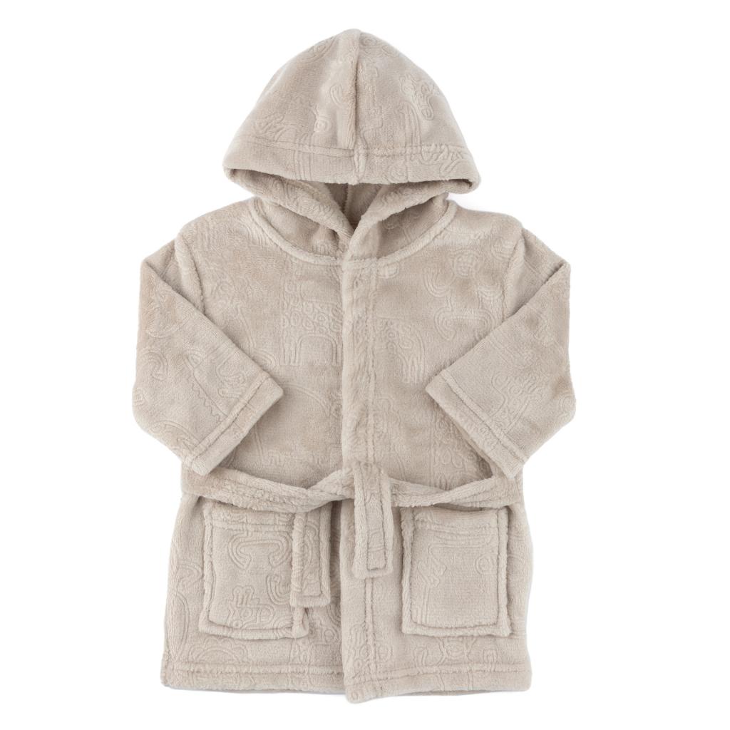 Soft Touch 4FBR305-BI-6-12m 5023797318542 STFBR305-BI-6-12 Animal embossed Fleece Robe (6-12 months)