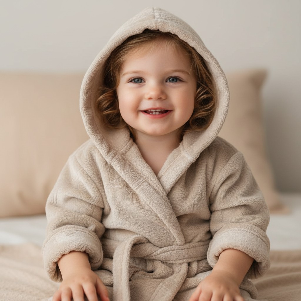 Soft Touch 4FBR305-BI-6-12m 5023797318542 STFBR305-BI-612 Animal embossed Fleece Robe (6-12 months)