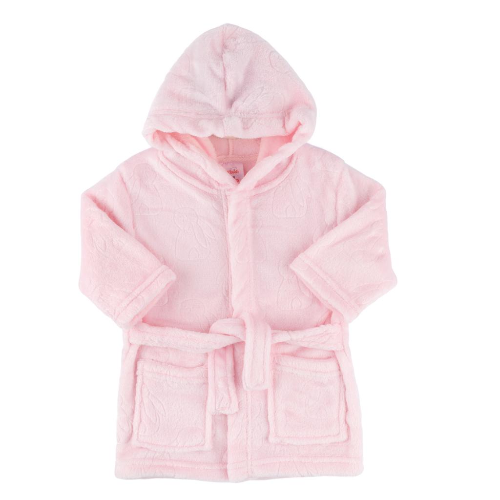 Soft Touch 4FBR305-P-0-6m 5023797318511 STFBR305-P-0-6 Pink Bunny embossed Fleece Robe (0-6 months)