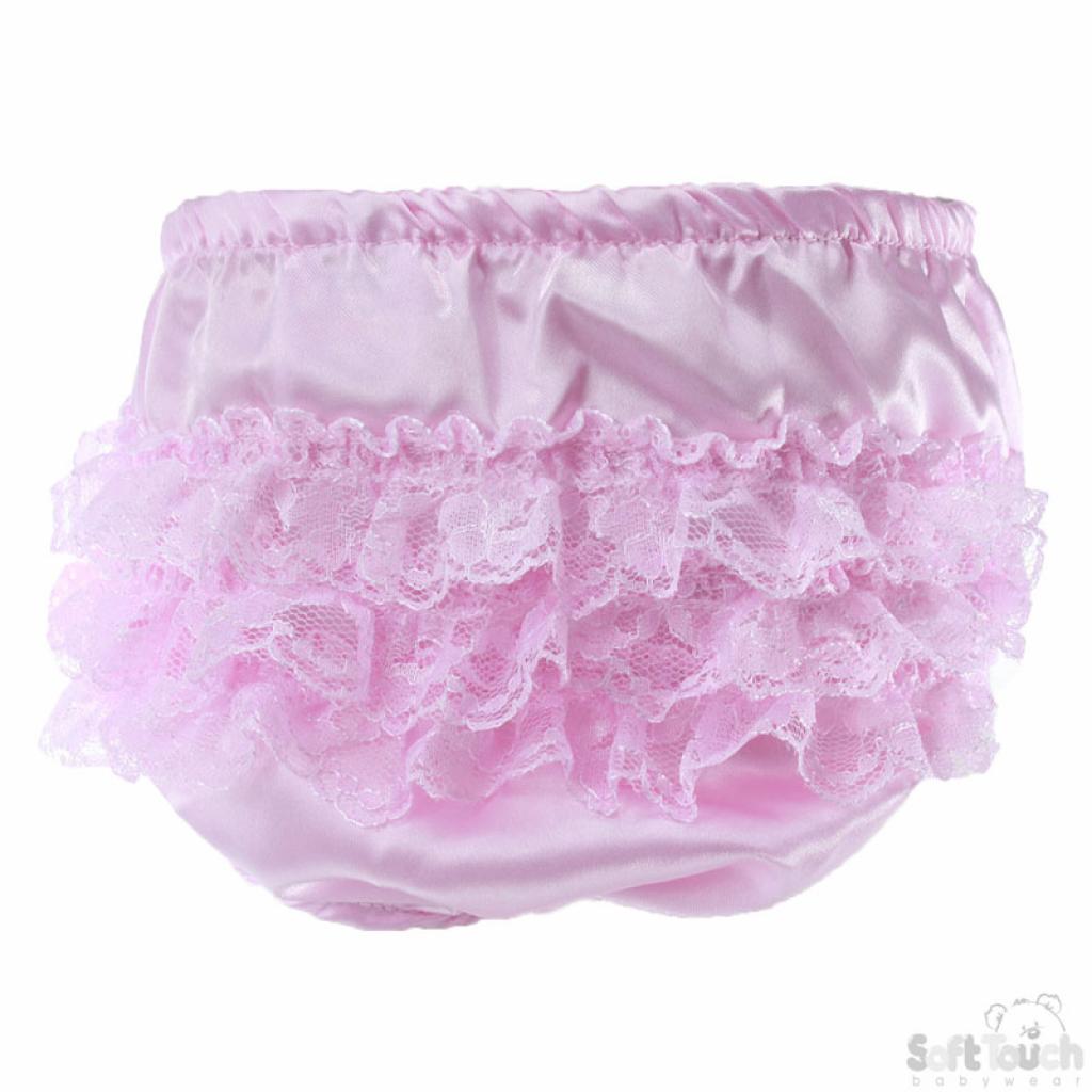 Soft Touch  5023797 301148 STFP05-SP Pink Satin Frilly Pant