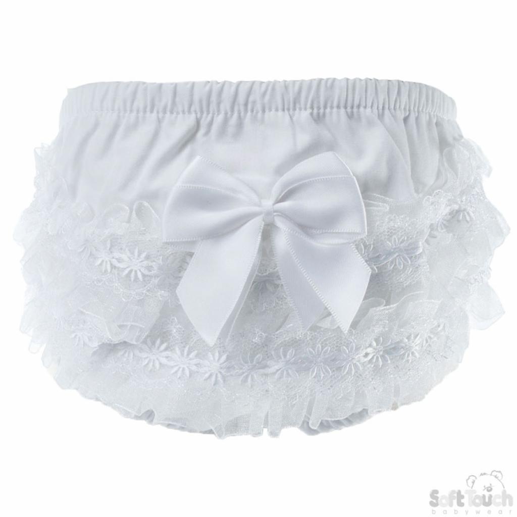Soft Touch  5023797303814 STFP10-w Cotton White Pants (Newborn - 18 months)