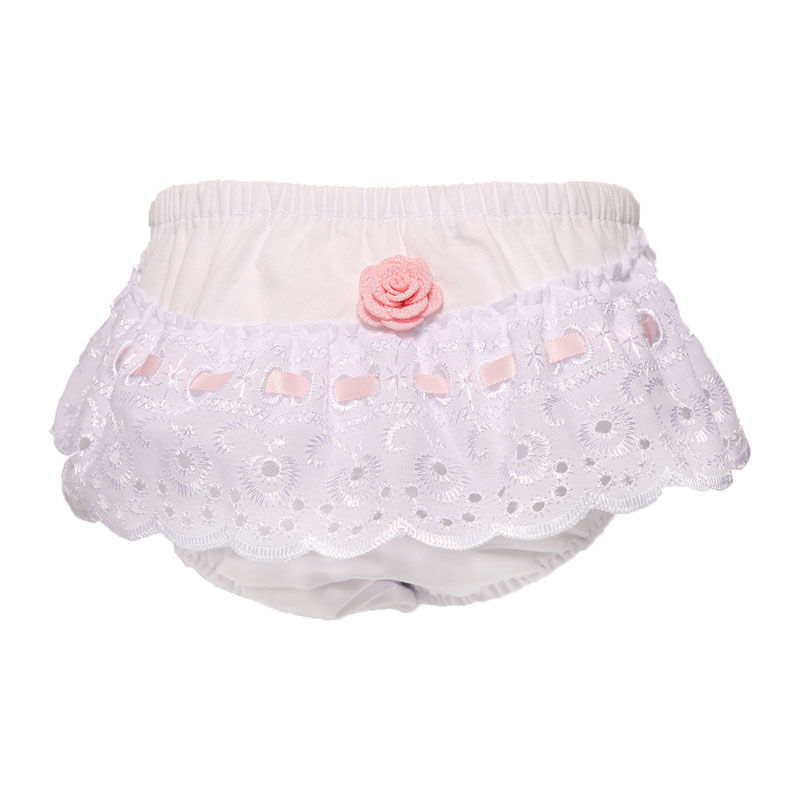 Soft Touch 4FP16-W/P 5023797306778 STFP16-P Cotton Rosebud White/Pink Pants (0 - 18 months)