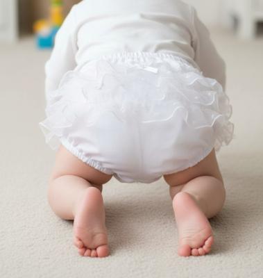 STFP24W  White Lace Pants  (Newborn - 24 months)