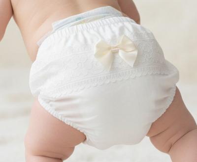 STFP30L  Lemon Yellow Floral Lace Frilly Pants  (0-18 months)