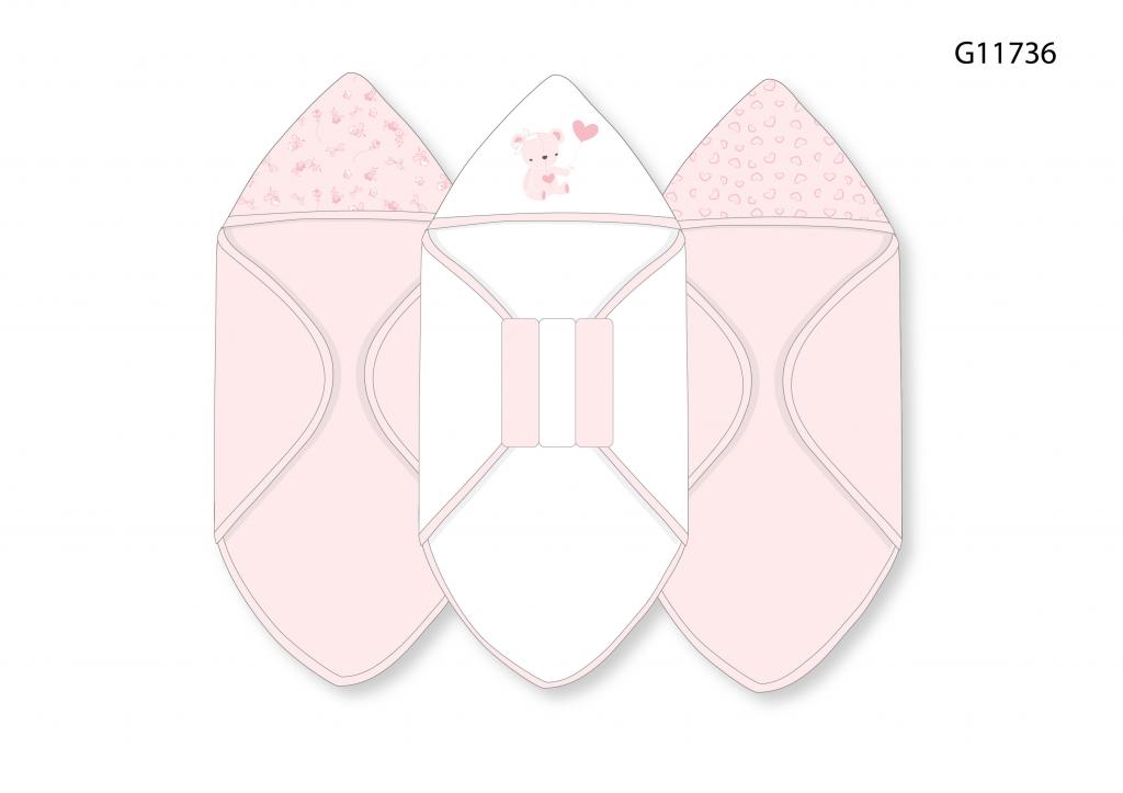 Snuggle Tots G11736 * STG11736p Hooded Towel and Wash Cloth Set "Teddy"