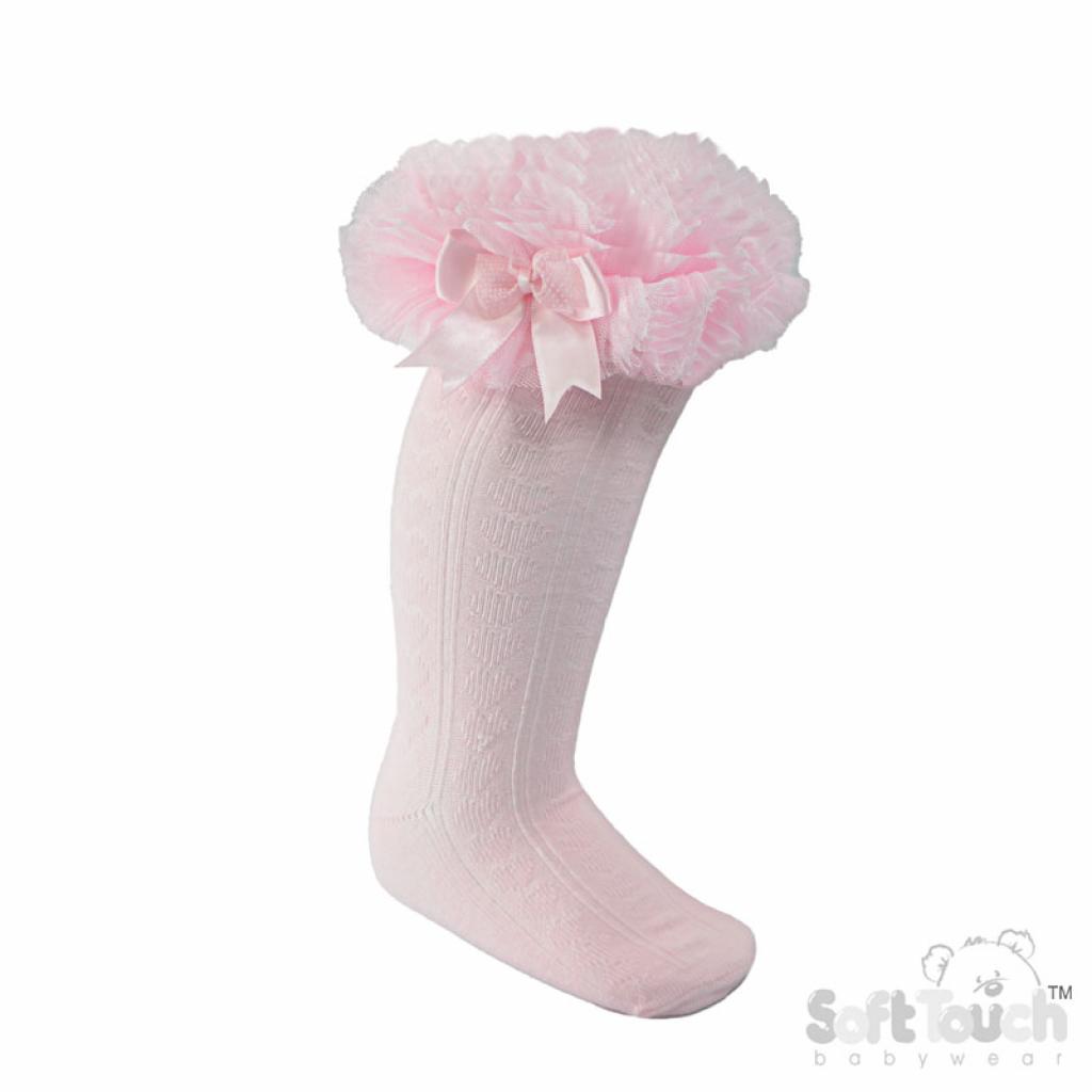 Soft Touch 4GS220-P 5023797405440 STGS220-P Pink Knee length "Tutu" socks (2-6years)