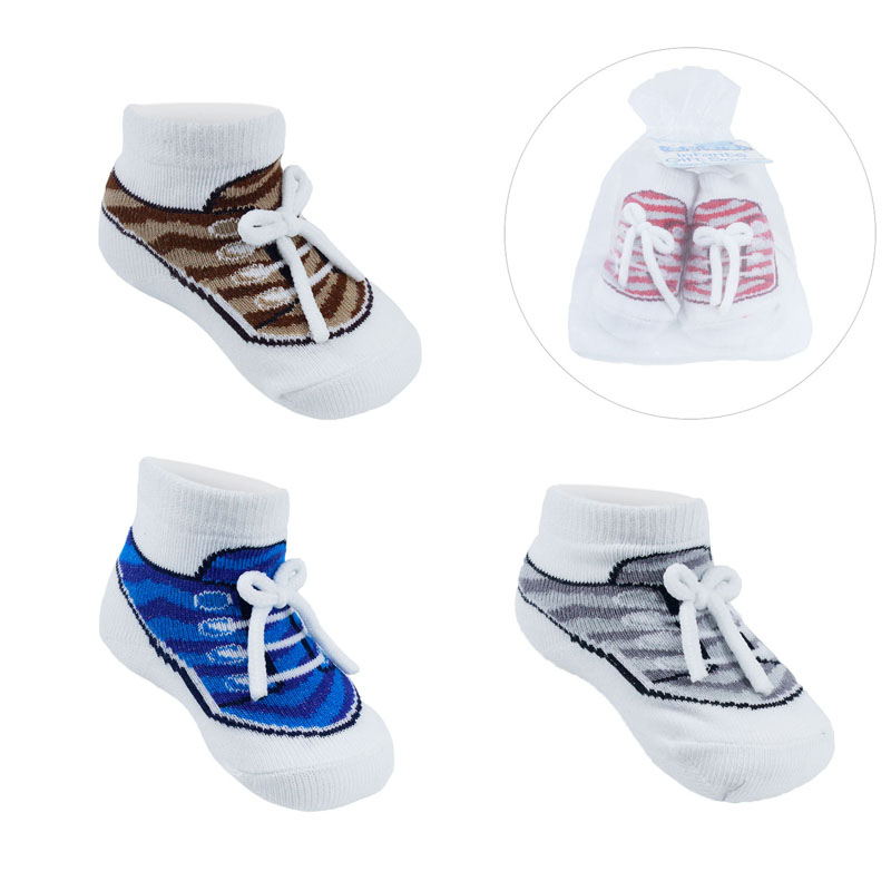 Soft Touch  5023797400438 STGS24 "Little Prince" Sock with laces (0-6 months)