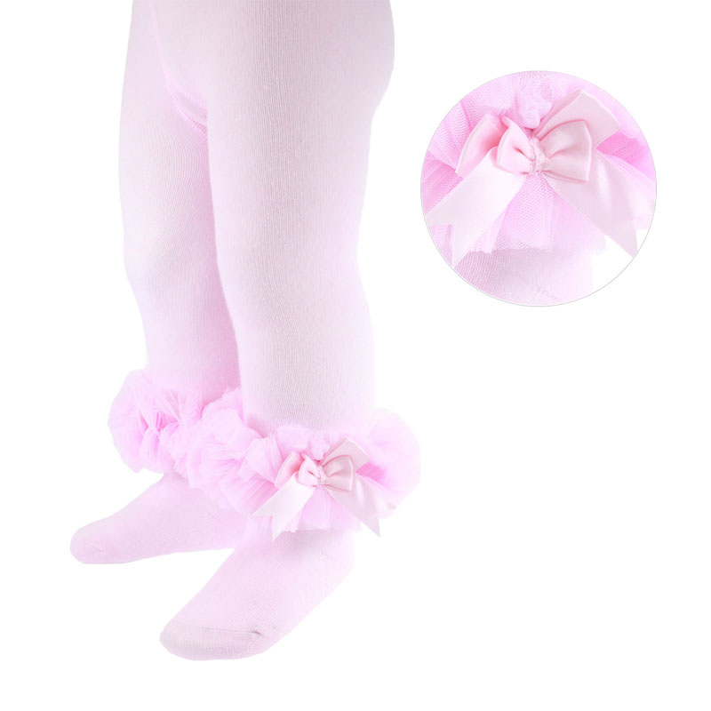 Soft Touch  5023797402548 STGT62-P Pink Frilly Tights(0-12 months)