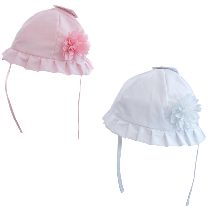 Soft Touch  5023797305603 STH22 Summer Hat with Flower( 0-24 months)